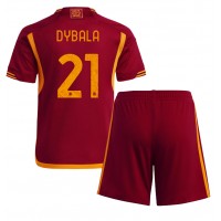 AS Roma Paulo Dybala #21 Hjemmedraktsett Barn 2023-24 Kortermet (+ Korte bukser)